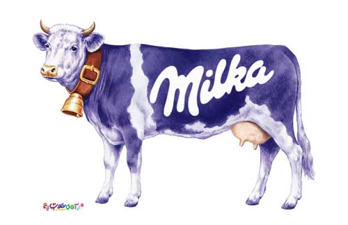 شکلات میلکا از شیر گاوی خاص که بهترین کیفیت شیر در دنیا را دارد تولید شده و  به معروفیت این برند کمک کرد. نژاد این گاو سیمنتال است.