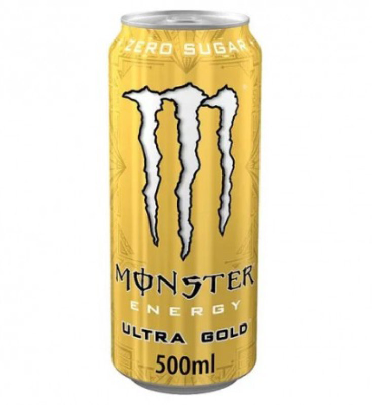 monster gold نوشیدنی انرژی زا مانستر طلایی آناناس الترا گلد