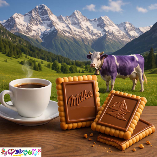 بیسکوییت با روکش شکلات میلکا 150 گرم 1 بیسکوییت با روکش شکلات میلکا 150 گرم