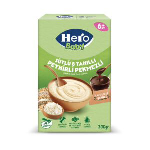 غذای کمکی کودک هرو بیبی شیره انگور و 8 غلات