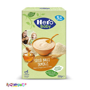 غذای کمکی کودک هرو بیبی سمولینا عسل Hero Baby