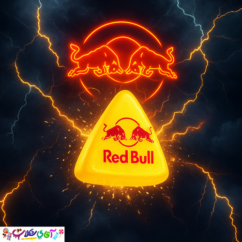 پاستیل ژله ای انرژی زا ردبول مثلثی (500 گرم) 1 پاستیل ژله ای انرژی زا ردبول مثلثی